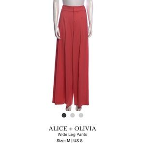Alice + Olivia Scarlet Flared Wide Leg Pants